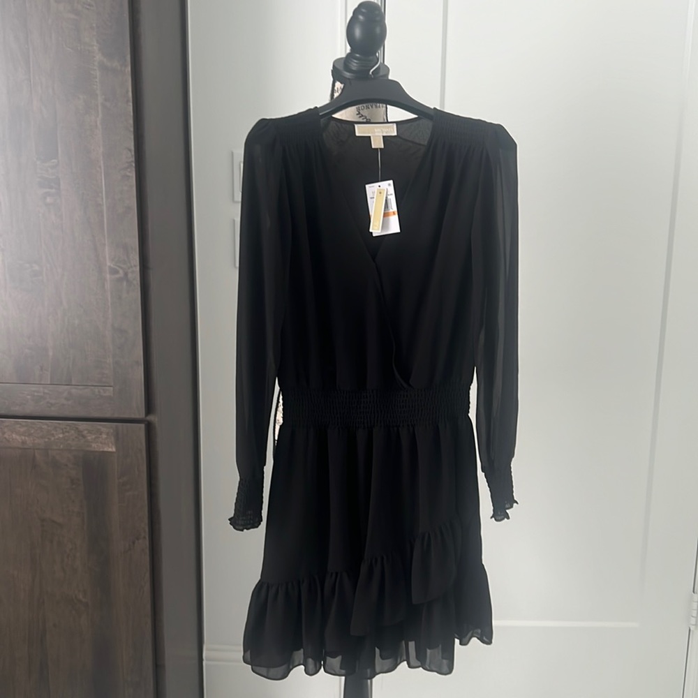 Ladies Michael Kors Ruffled Wrap Dress NWT
